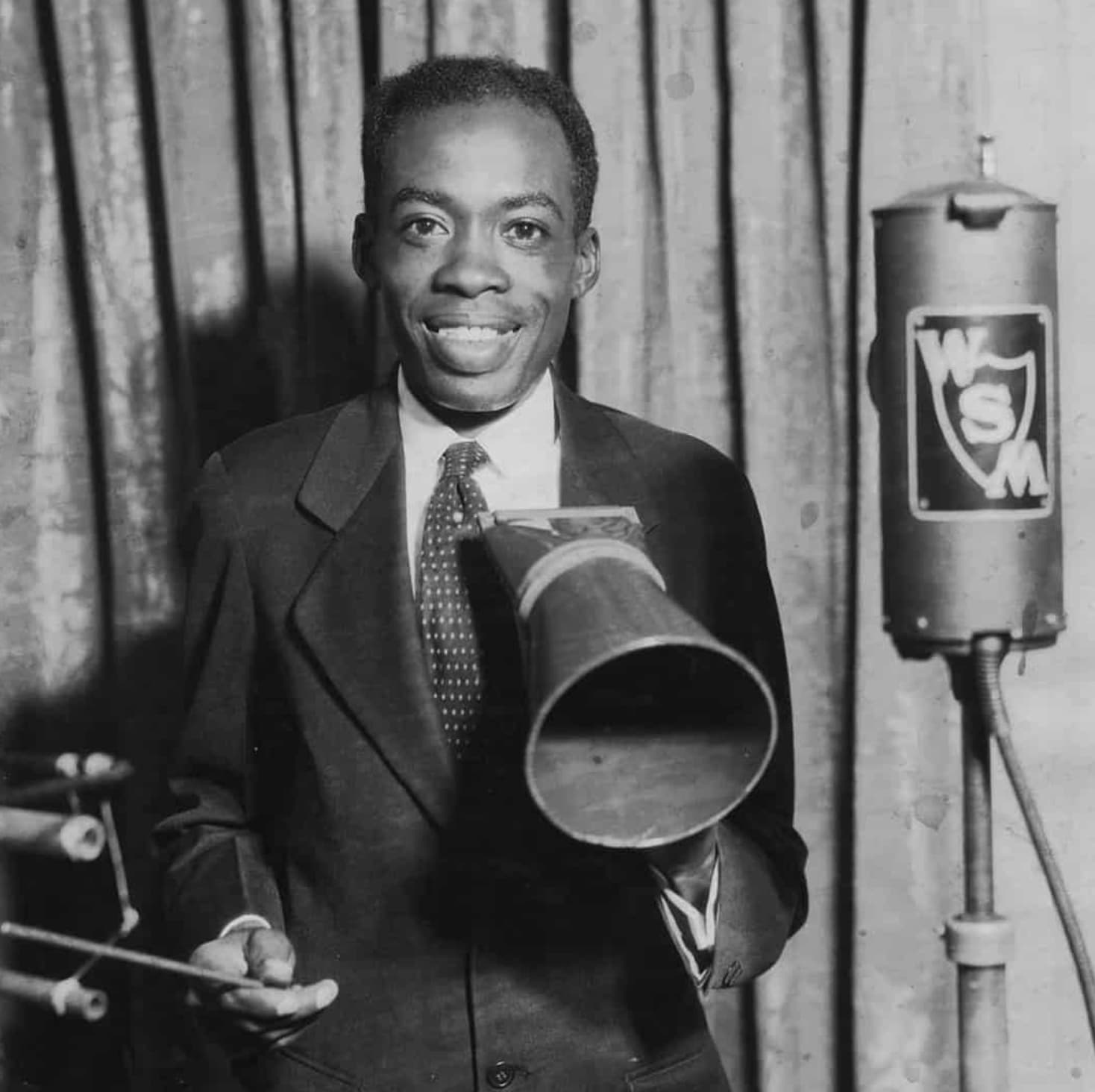 “Pic [ca. 1930] of DeFord Bailey, the man behind the Opry. The Grand Ole Opry got its name because he was playing right after a block of fine arts music programming - 'Grand Opera.'"